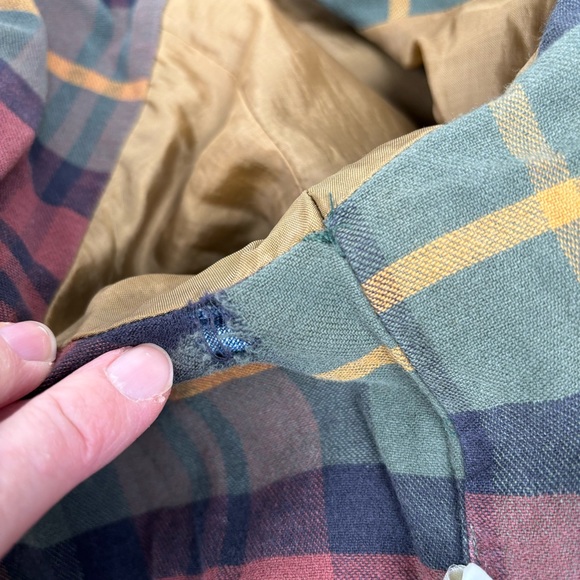 SOLD L.L. Bean Denim Barn Coat Farm Jacket Lined Men’s M Medium Worn In Work - Picture 13 of 16